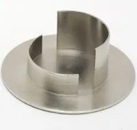 Kerzenhalter Messing, silber, Innen Ø 5 cm matt