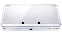 Nintendo 3DS Handheld-Spielkonsole Ice White mit Drittanbieter USB-Kabel SD-Karte 2 GB ohne Spiel