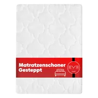 EVE Textile® Gesteppter Matratzenschoner 160x200 cm Matratzenauflage Matratzenbezug Matratzentopper Matratzenschutz bis zu 30 cm Höhe 100% Polyester