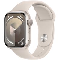 Apple Watch Series 9 Sportarmband S/M 41 mm Aluminium GPS Smartwatch polarstern/polarstern US-Ware