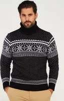 behype. Herren Strickpullover BHSALCHA Winter-Grobstrick Pullover Weihnachts-Strickpullover