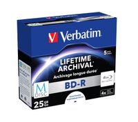 VERBATIM 43823 BD-R 25GB Single MDISC Blu-ray-M-Disc