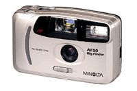 Minolta AF 50 BF BIG Finder Analoge Sucherkamera, eingebauter Blitz