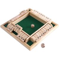4 Spieler aus Holz schließen das Box Würfelspiel die klassische Tabletop 