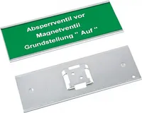 Schild I Schilderträger Typ 3, zum Einschieben, V2A Edelstahl, 38x80mm