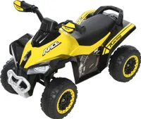 HOMCOM Kinder Rutschauto Tretauto mit Füßen rutschen Kinderauto Kinderfahrzeug für 18-36 Monate Licht Musik Kunststoff Stahl Gelb 67,5 x 38 x 44 cm