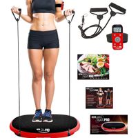 Gymform® Vibromax PRO - Fitness Vibrationsplatte, Vibration, Trainingsbänder, Ganzkörper, Training, für Fettabbau, Figur Training und Muskelkräftigung