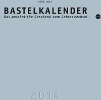 Bastelkalender 2014 silber, groß