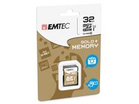 EMTEC SD Card  32GB SDHC (CLASS10) Gold + Kartenblister