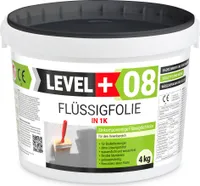 Dichtfolie Flüssigfolie 4Kg Bad Dusche Küche Innen Abdichtung Wasserdicht LEVEL+ RM08