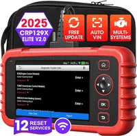 LAUNCH CRP129X V2.0 OBD2 kfz-Diagnosegerät mit 4-Systemdiagnosen (Motor SRS AT/MT und ABS) mit 12 zurücksetzen