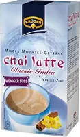 KRÜGER Chai Latte Classic India Typ Vanille Zimt weniger süß, 4er Pack