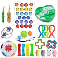 DE 21x Fidget Sensory Toys Autismus ADHS SEN Pop It Fidget Stressabbau Spielzeug 