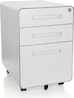 hjh OFFICE Rollcontainer mit 3 Schubladen COLOR PLUS I Bürowagen Stahl 60.5 x 40.5 x 50.0 cm