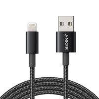 Anker 331 Kábel USB-A na Lightning (nylon) čierny / 3,3 ft