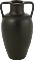 J-Line Vase 2 Henkel Terracotta Schwarz Small