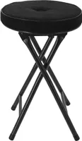 Klapphocker gepolstert schwarz 49cm