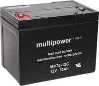 Multipower Blei-Akku MP75-12C Pb 12V 75Ah Zyklenfest, M6 Innengewinde