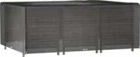vidaXL Obal na záhradný nábytok 16 očiek 278x204x105 cm obdĺžnikový
