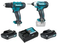 Makita CLX224X aku sada DF333DZ+TD110DZ + 2xaku + taška Li-ion 12V CXT