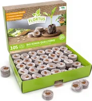 Kokos Quelltöpfe 36 mm |Kokos Quelltöpfe von FLORTUS, Menge (Stück):105 Stück