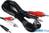 S-Conn 3.5mm - 2xRCA 1.5m, 3.5mm, Männlich, 2 x RCA, Männlich, 1,5 m, Schwarz, Rot, Weiß