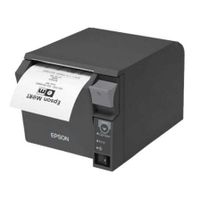 Drukarka biletów Epson TM-T70II/ termiczna/ szerokość papieru 80mm/ USB-RS232/ czarna