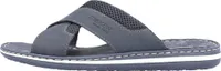 Rieker Herren Pantolette gekreuzte Riemen 21090, Größe:43 EU, Farbe:Blau