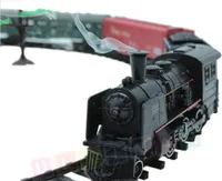 Eisenbahn elektrisch Set - Dampflokomotive, 4 Wagen, Sound, Licht und Rauch - Elektrische Lokomotive - 25 Teile, Mehrfarbig…