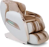 NAIPO MGC-A350WG, Massagesessel Shiatsu Massagestuhl Zero Gravity für Ganzkörper, mit Heizung, SL Track, Klopfen, Kneten, Luft-Massage-System, USB, Bluetooth 3D Surround Sound Musik, Für Zuhause und Büro - Braun