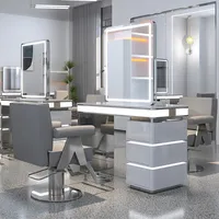 360Home Frisiertisch Spiegel Friseurbedarf Schminktisch mit Stauraum B