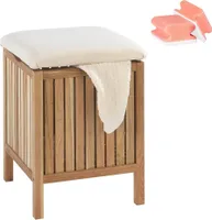 Wenko Hocker mit Stauraum 2-in-1 Sitzbank natur Holzoptik 4008838388549