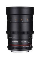 Samyang 135MM T2.2 VDSLR Nikon F, SLR, 11/7, Teleobjektiv, 0,80 m, Nikon F, Manuell