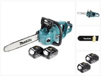 Makita DUC 353 M2 Akku Kettensäge 36V ( 2x18V ) Brushless 35 cm + 2x 4,0 Ah Akku - ohne Ladegerät