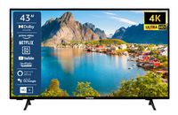 TELEFUNKEN XU43SN550S 43 Zoll Fernseher/Smart TV (4K Ultra HD, HDR, Triple-Tuner) - Inkl. 6 Monate HD+ [2023]