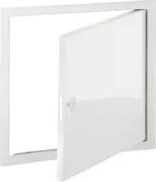Upmann Revisionstüren Weiss mit Vierkantverschluß Ausführung: 400 x 400 mm Weiss