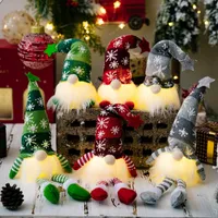 6-teilig Weihnachten Deko Wichtel 20/33cm Schwedischen Weihnachtsmann Santa mit LED Licht
