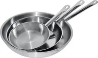 CHEFGASTRO Bratpfanne Edelstahl BxTxH 240x240x50mm