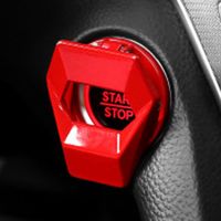 Auto Motor Start Stopp Knopf Abdeckung Trimm Zündung Aufkleber Auto P8V6