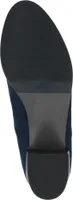 Caprice Damen Stiefel Langschaft Stretch clean modern Block Absatz 9-25506-41, Größe:38 EU, Farbe:Blau