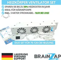 Ventilátor chladiče - Ventilátor chladiče Topení Zesilovač ventilátoru Duo-Set pro topení 75-120 cm