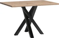 Bettso Ausziehbar Tisch Rechteckig Esstisch Loft Style CALI 120 bis 160 cm Eiche Artisan