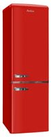 Amica KGCR 387 100 R, Kühl-/Gefrierkombination im Retro Design, 181 cm Höhe, Chili Red,