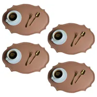 Tischset Leder- Kunstleder Platzset Abwaschbar