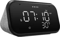 Lenovo Smart Clock Essential Smart Wecker, Smart Speaker mit Google Assistant, Bluetooth - Grau