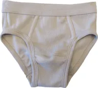 HERMKO 2840 Jungen Slip mit Weichbund aus reiner Baumwolle, Farbe:weiß, Größe:176