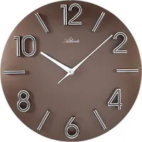 Atlanta 4397/3 Wanduhr Quarz analog braun rund