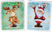12 Geschenktüten Nikolaus & Elch 26 x 32 x 12 cm