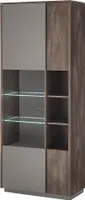 Vitrine in Eiche mit anthrazit LAFAYETE-61