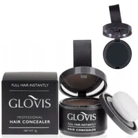 Glovis Haar Concealer SCHWARZ - Ansatzpuder Haarverdichtungspuder Ansatz kaschieren Bartauffüllung